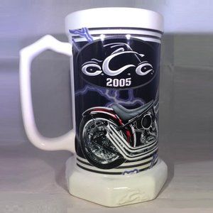 STEIN MUG MOTORCYCLE ORANGE COUNTY CHOPPERS UNIQU